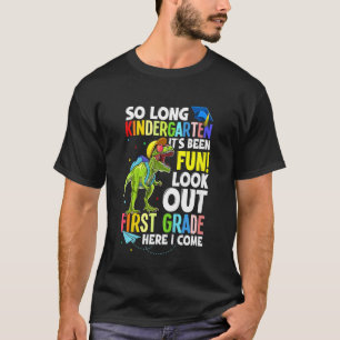 Kinder Trex Dinosaur so lange Kindergarten hier bi T-Shirt