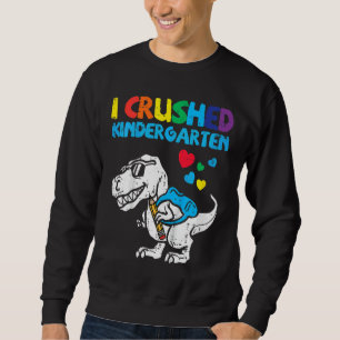 Kinder Trex I zerkleinerte Kindergarten Letzten Ta Sweatshirt