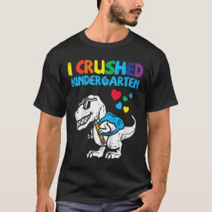 Kinder Trex I zerkleinerte Kindergarten Letzten Ta T-Shirt