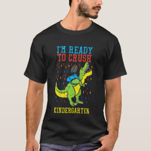 Kinder Trex Ich bin bereit, den Kindergarten am er T-Shirt