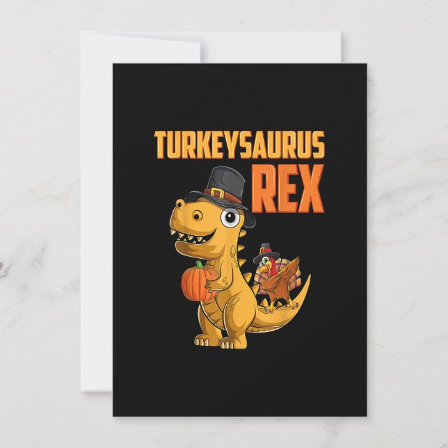 Kinder Turkeysaurus Rex Türkei Dino Kleinkind Boys Einladung (Vorderseite)