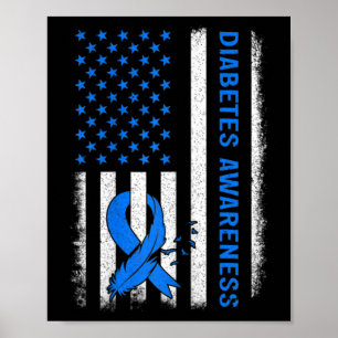 Kinder Typ 1 Diabetes Bewusstsein für die amerikan Poster