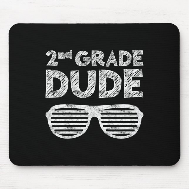Kinder Typ der zweiten Klasse zurück zur Schule Mousepad (Vorne)