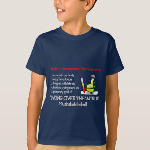 Kinder übernehmen Weltdunklen Shirt-Entwurf T-Shirt