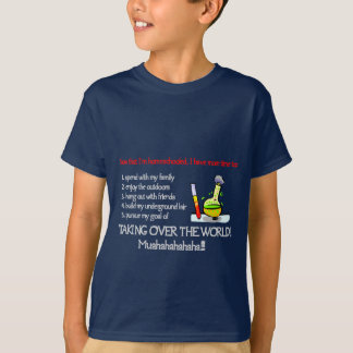 Kinder übernehmen Weltdunklen Shirt-Entwurf T-Shirt