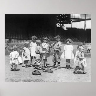 Kinder und Baseball, Anfang der 1900er Poster