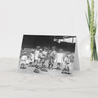 Kinder und Baseball, frühe 1900s Karte