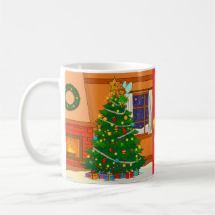 KINDER UND ENGEL WEIHNACHTSDEKOR PLUS SCHNEE KAFFEETASSE