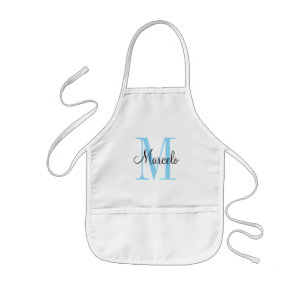 Kinder und Erwachsene - Name und Monogramm Kinderschürze