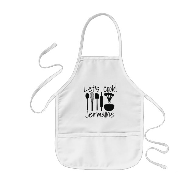 Kinder und Erwachsene Schürze - Kochen wir! (Vorne)