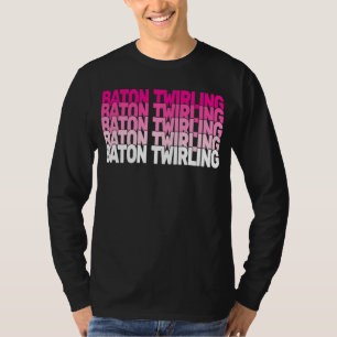 Kinder und Frauen retro baton wirler und Baton Twi T-Shirt