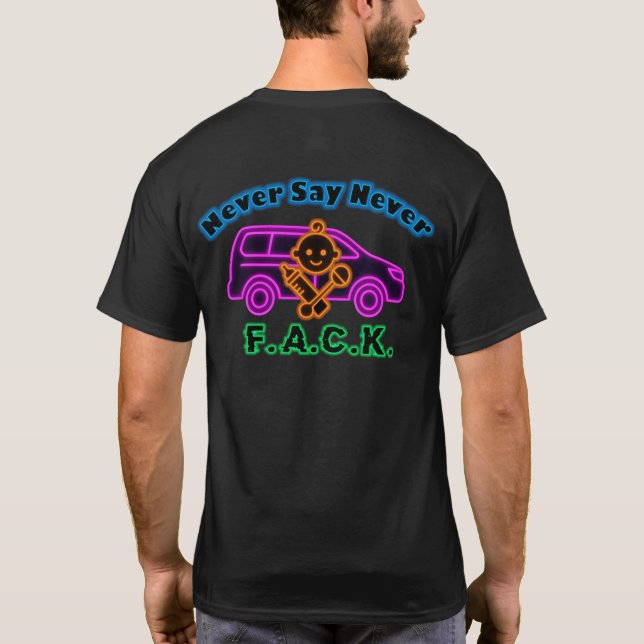 Kinder und Mini-Vans-Shirt T-Shirt (Rückseite)