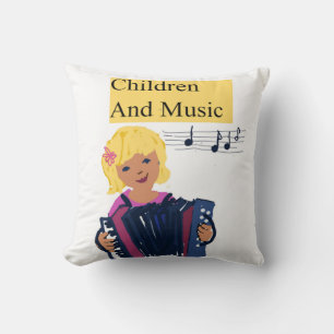 Kinder und Musik Kissen