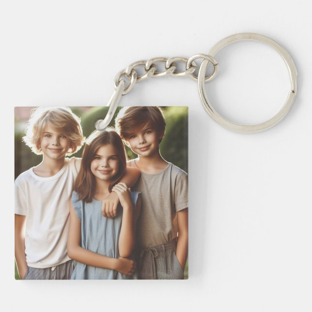 Kinder und Schlüsselanhänger von Fotos (Rückseite)