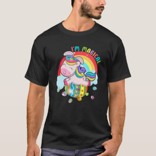 Kinder Unicorn Ostereier Regenbogen Magisch T-Shirt
