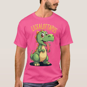 Kinder Unisex Erwachsene Lickalottapus Dinosaurier T-Shirt