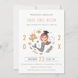 Kinder Unterwasser-Meerjungfrau Vorschulabitur Par Einladung