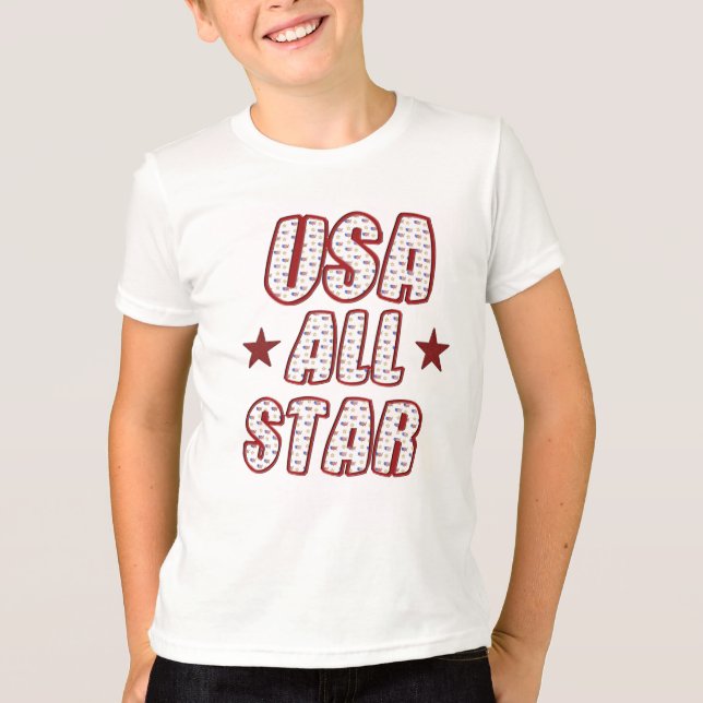 KINDER USA ALL-STAR T - SHIRT (Vorderseite)