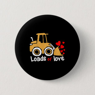 Kinder Valentinstag Lasten Liebe Radlader Kid Button