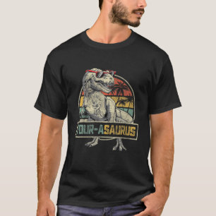 Kinder vier Jahre Saurus Geburtstag T Rex 4 Jahre T-Shirt