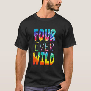 Kinder vier Jungen Wilde Gefärbte Krawatte 4. Gebu T-Shirt