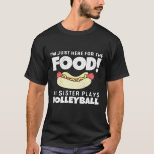 Kinder Volleyball Bruder Schwester Ich bin gerade T-Shirt