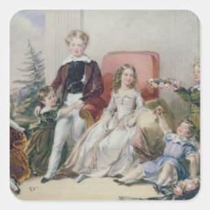 Kinder von Elhanan Bicknell Quadratischer Aufkleber