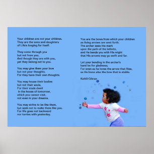 Kinder von Kahlil Gibran Poster