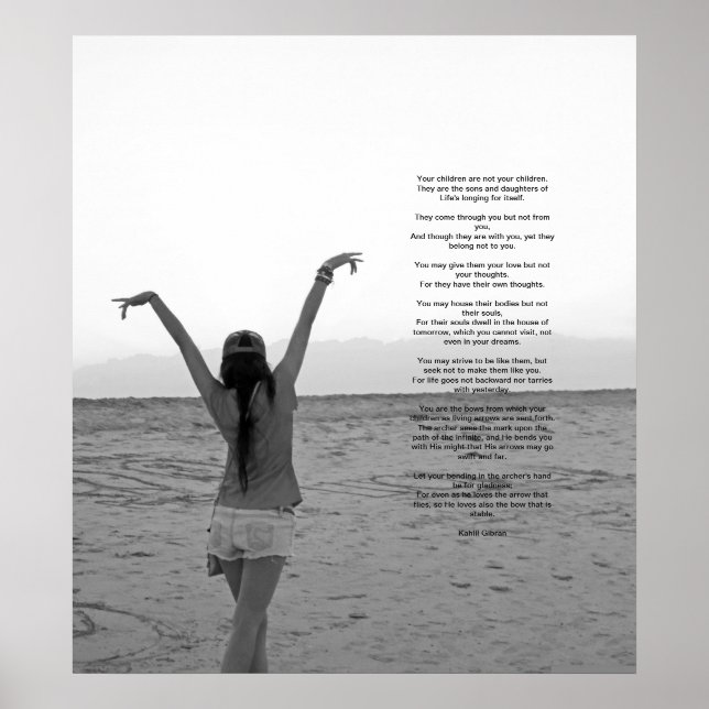 Kinder von Kahlil Gibran Poster (Vorne)
