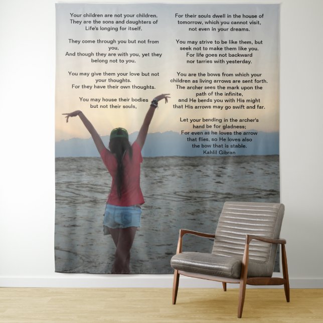 Kinder von Kahlil Gibran Wandteppich (Beispiel)