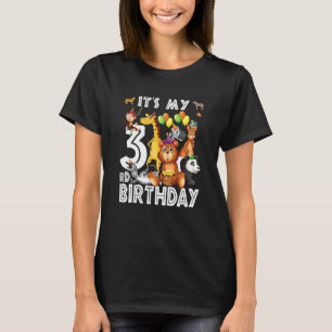 Kinder von meinem 3. Geburtstag Safari Jungle Anim T-Shirt