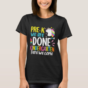 Kinder vor dem K Abschluss Niedliche Einhornmädche T-Shirt