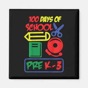 Kinder vor K-3 - 100 Schultagen Magnet