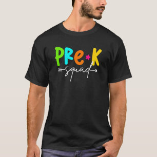 Kinder vor K Squad Klasse zurück zum Schullehrer S T-Shirt