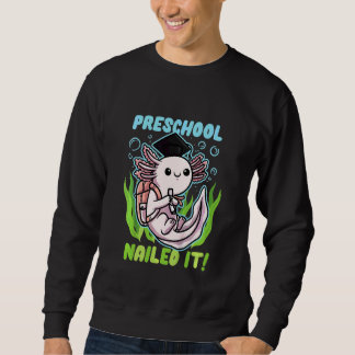 Kinder Vorschule letzten Tag der Schule Axolotl Ki Sweatshirt