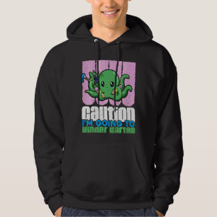 Kinder Vorsicht, ich gehe in den Kindergarten Nied Hoodie
