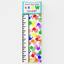 Kinder wachsen Diagramm Banner