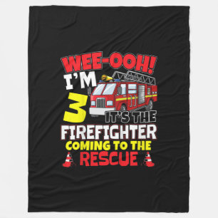 Kinder WEE-OOH! Im 3 Feuerwehrfeuertrad Geschenk Fleecedecke