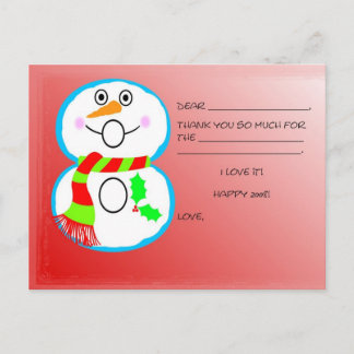 Kinder Weihnachten Danke Post Card Postkarte