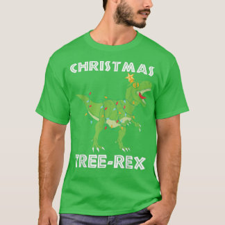 Kinder Weihnachten Dinosaurier Tree Rex Pajamas Bo T-Shirt