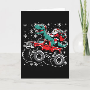 Kinder Weihnachten Monster Truck Dino Weihnachtsma Karte
