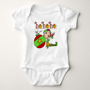Kinder Weihnachten Niedlich Elf Jingle Bells Baby Strampler