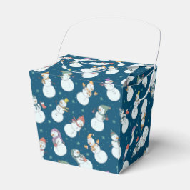 Kinder Weihnachten Niedlicher Schneemann in Hats Geschenkschachtel