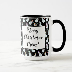 Kinder Weihnachten Niedlicher Schneemann in Hats Tasse