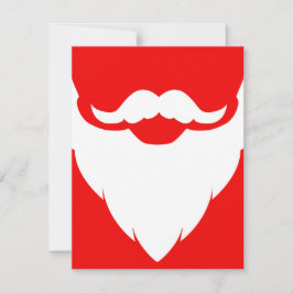 Kinder Weihnachten Party Einladung weiß & rot