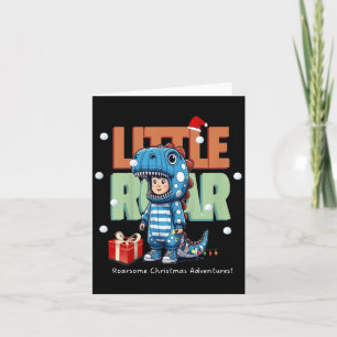 Kinder Weihnachten Roar Dinosaurier Kinder Jungs W Karte