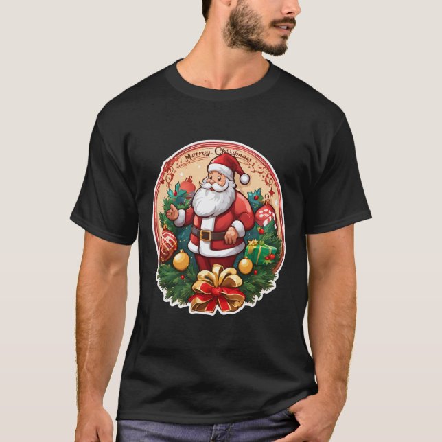 Kinder Weihnachten T - Shirt - Feierliche Feiertag (Vorderseite)