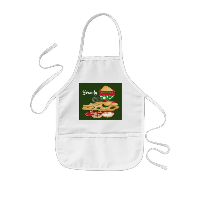 Kinder Weihnachtsbacken Schürze Name hinzufügen (Vorne)