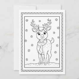 Kinder Weihnachtsfarbkarte Feiertagskarte