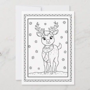 Kinder Weihnachtsfarbkarte Feiertagskarte